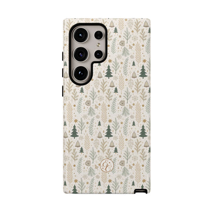Boho Christmas Forest Tough Phone Case