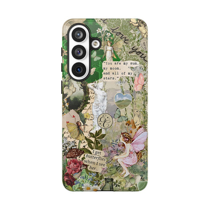 Vintage Botanical Collage Tough Phone Case