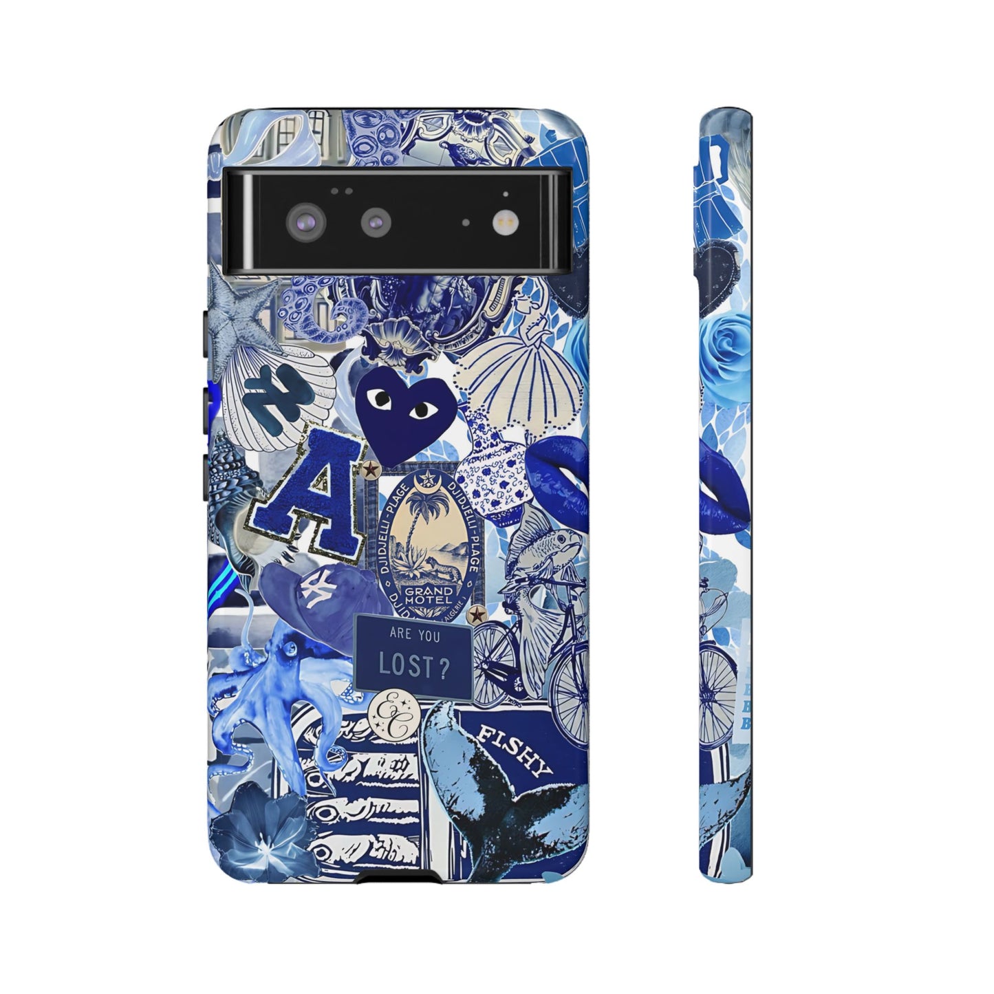 Blue Collage Tough Phone Case