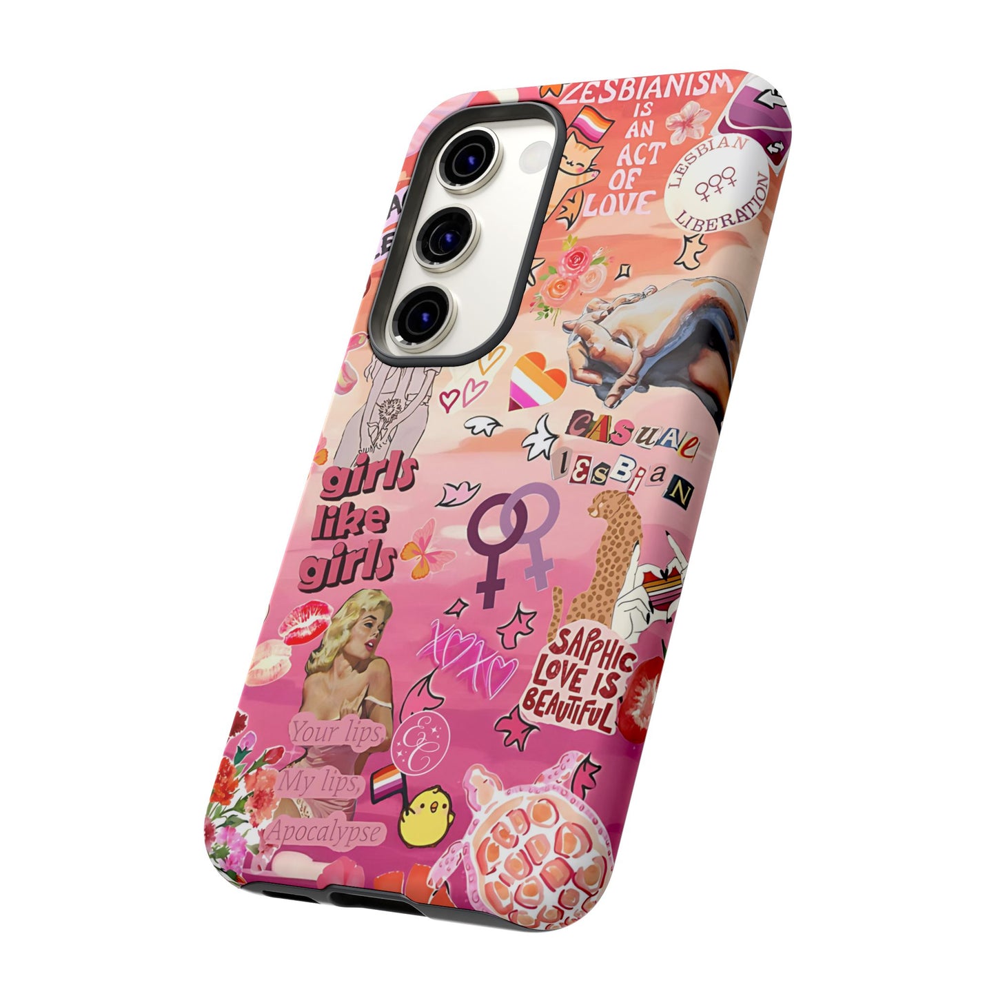 Lesbian Collage Tough Phone Case