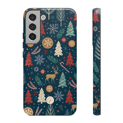 Christmas Holiday Pattern Tough Phone Case