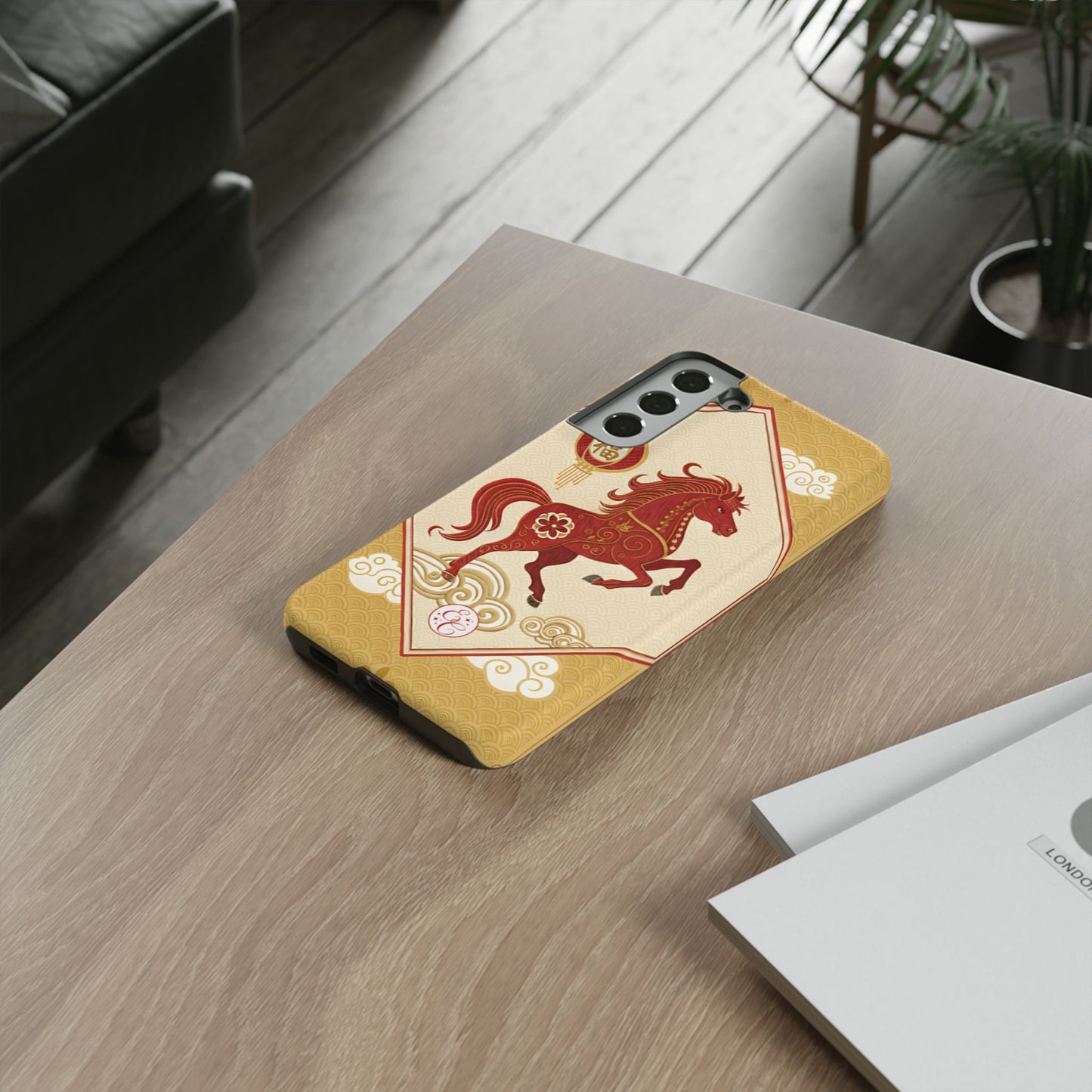 Chinese New Year Lucky Horse Tough Phone Case