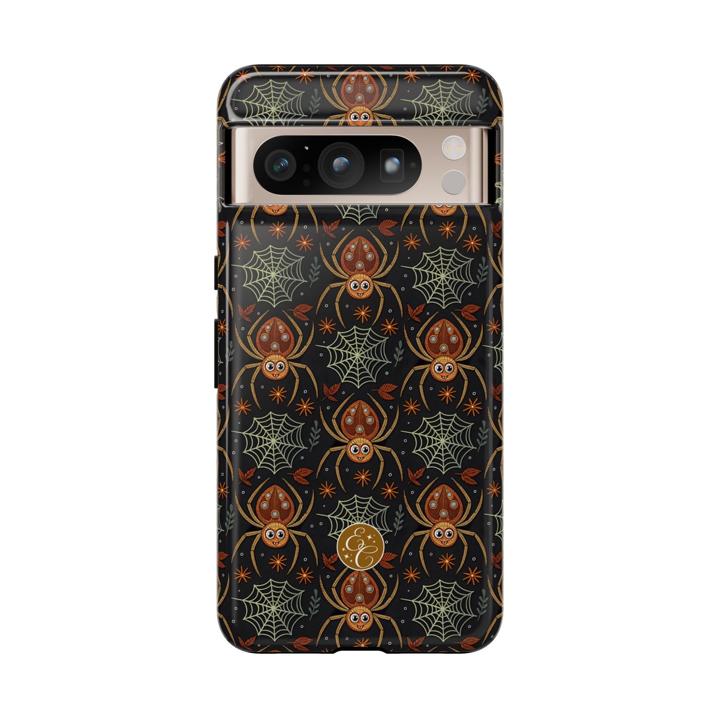 Boho Halloween Spider Pattern Tough Phone Case