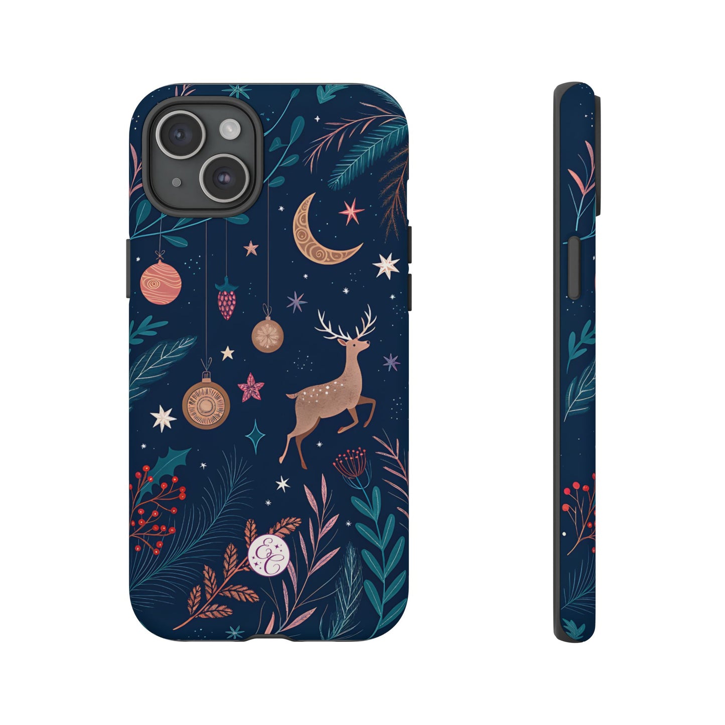 Boho Christmas Reindeer Tough Phone Case