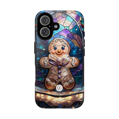 Gingerbread Man Stained Glass Tough Phone Case