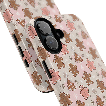 Gingerbread Men & Xmas Tree Pattern Tough Phone Case