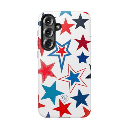 Patriotic Star Pattern Tough Phone Case
