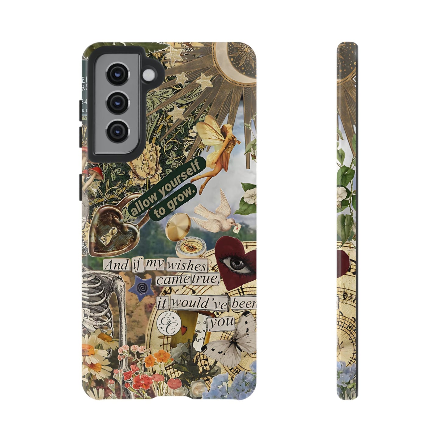 Vintage Cottage Collage Tough Phone Case