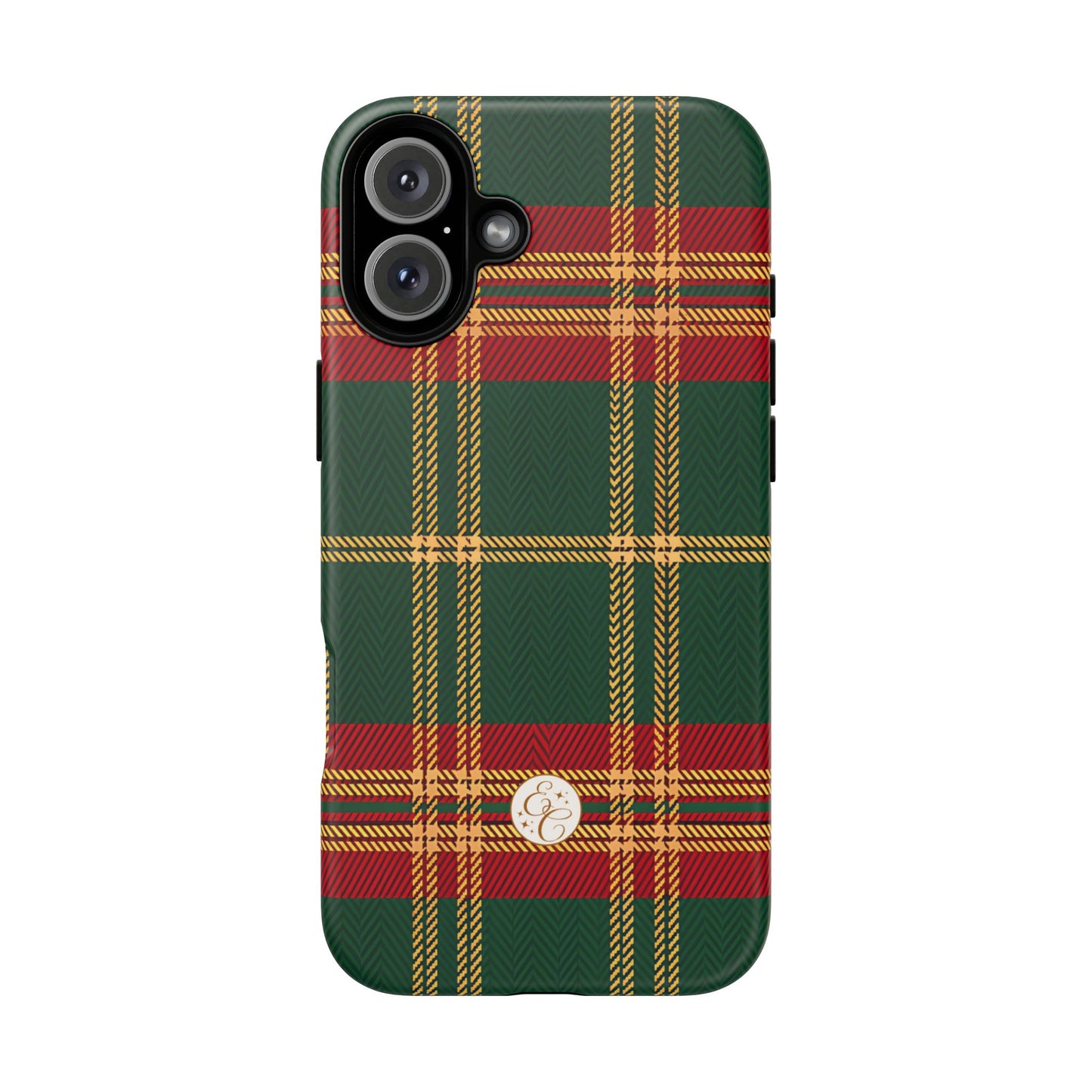 Green Red & Gold Plaid Tough Phone Case