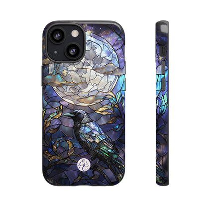 Stained Glass Raven Tough Phone Case