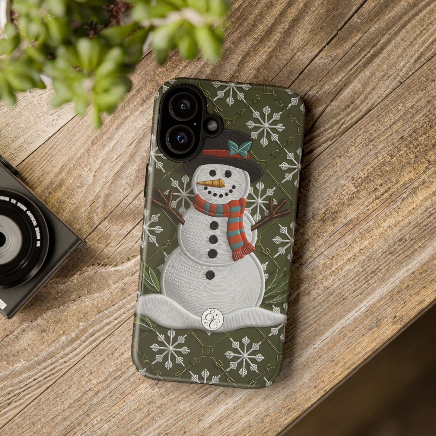 Christmas Snowman Tough Phone Case