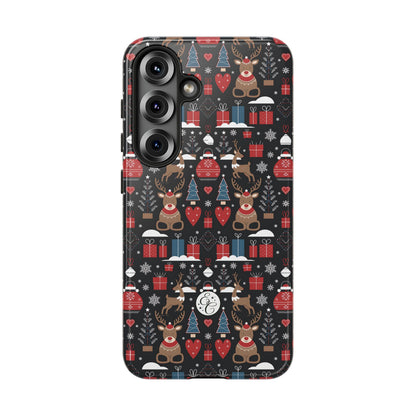 Christmas Holiday Pattern Tough Phone Case