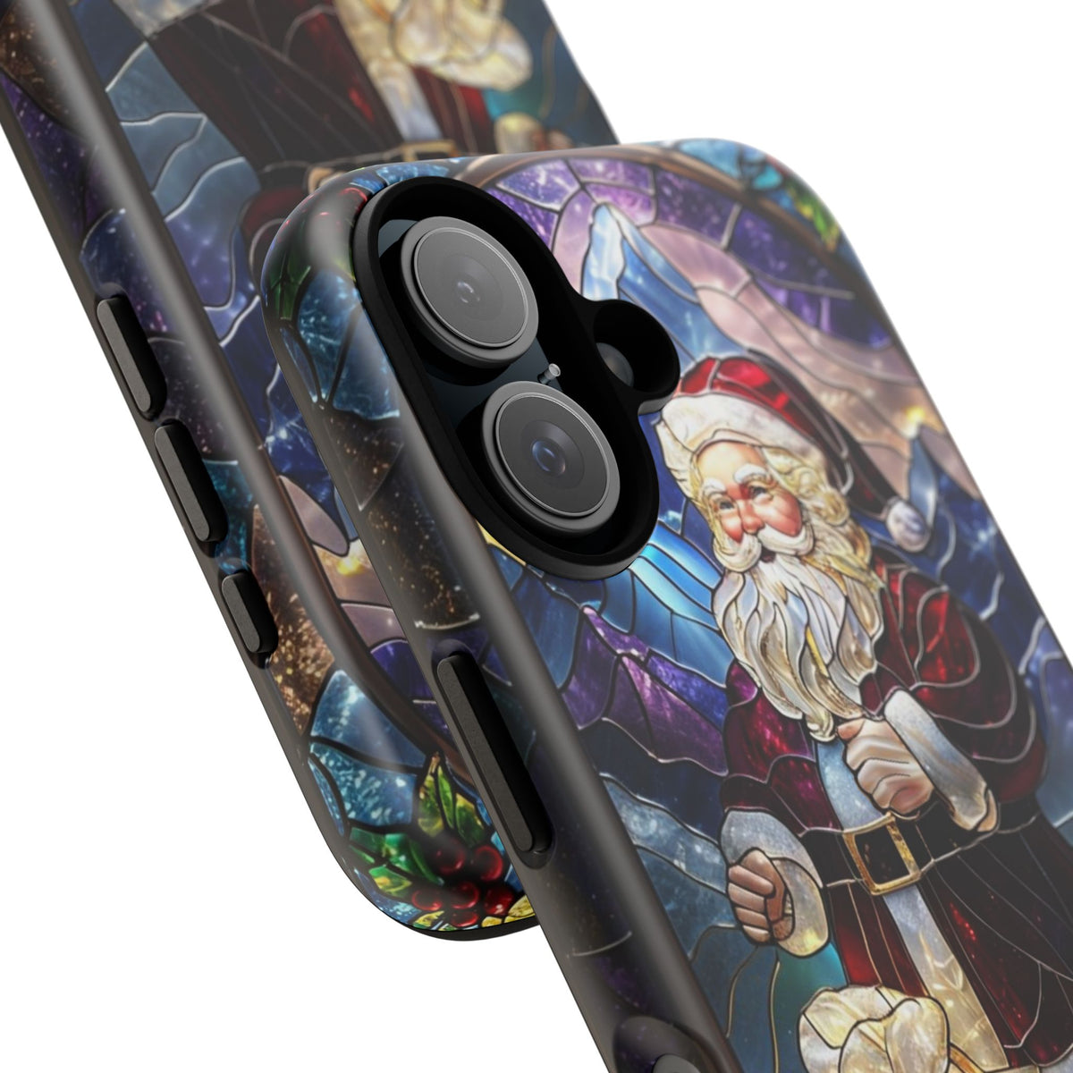Santa Claus Stained Glass Phone Case