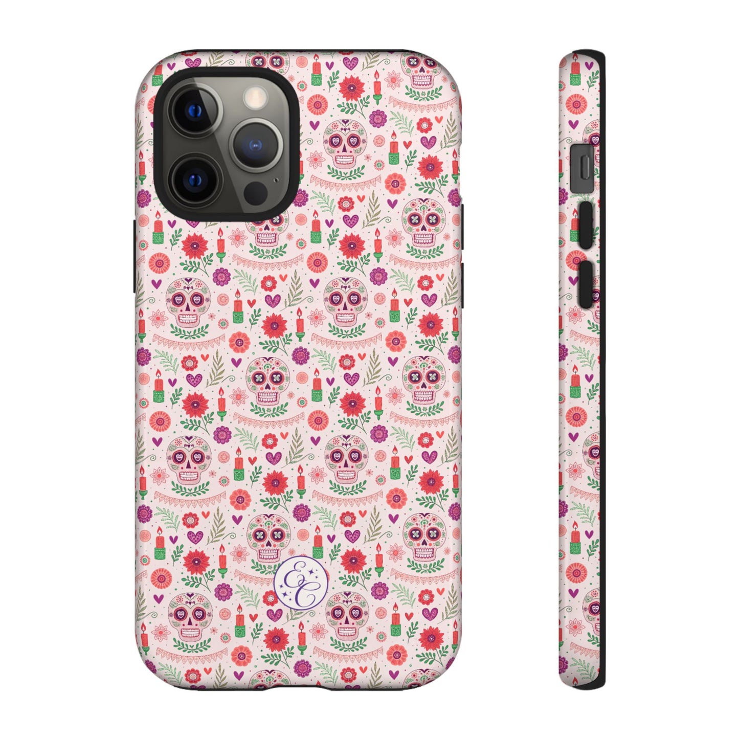 Pink Boho Day of the Dead Tough Phone Case