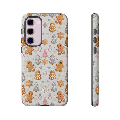 Christmas Gingerbread Man Pattern Tough Phone Case