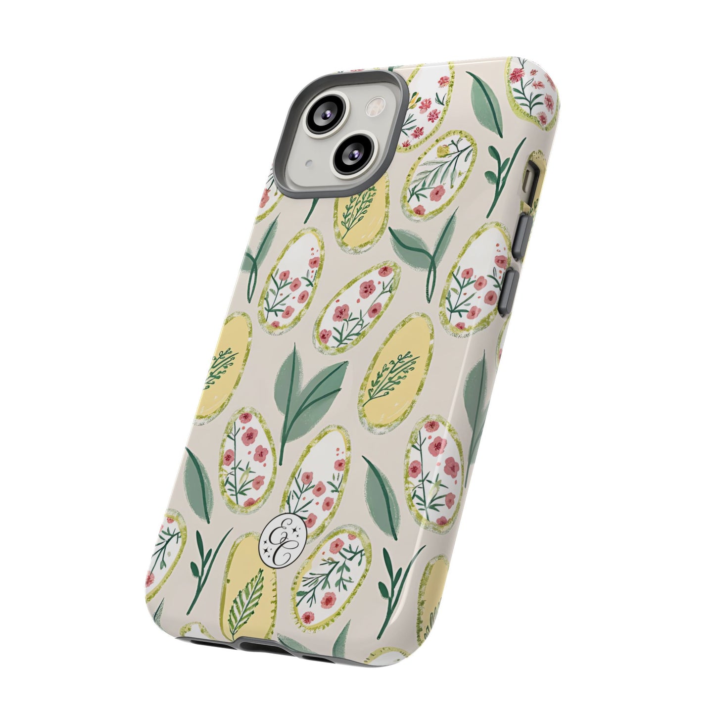 Floral Easter Egg Pattern Tough Phone Case