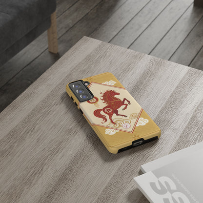 Chinese New Year Lucky Horse Tough Phone Case