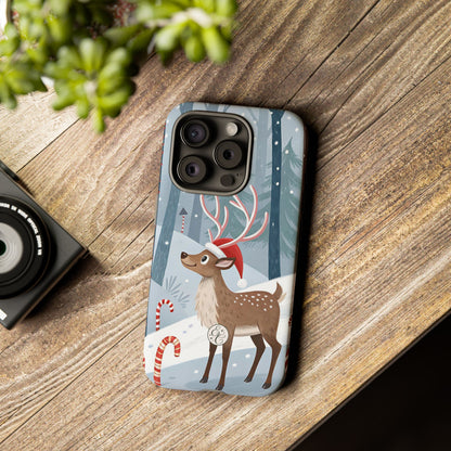 Reindeer in Winter Wonderland Tough Phone Case