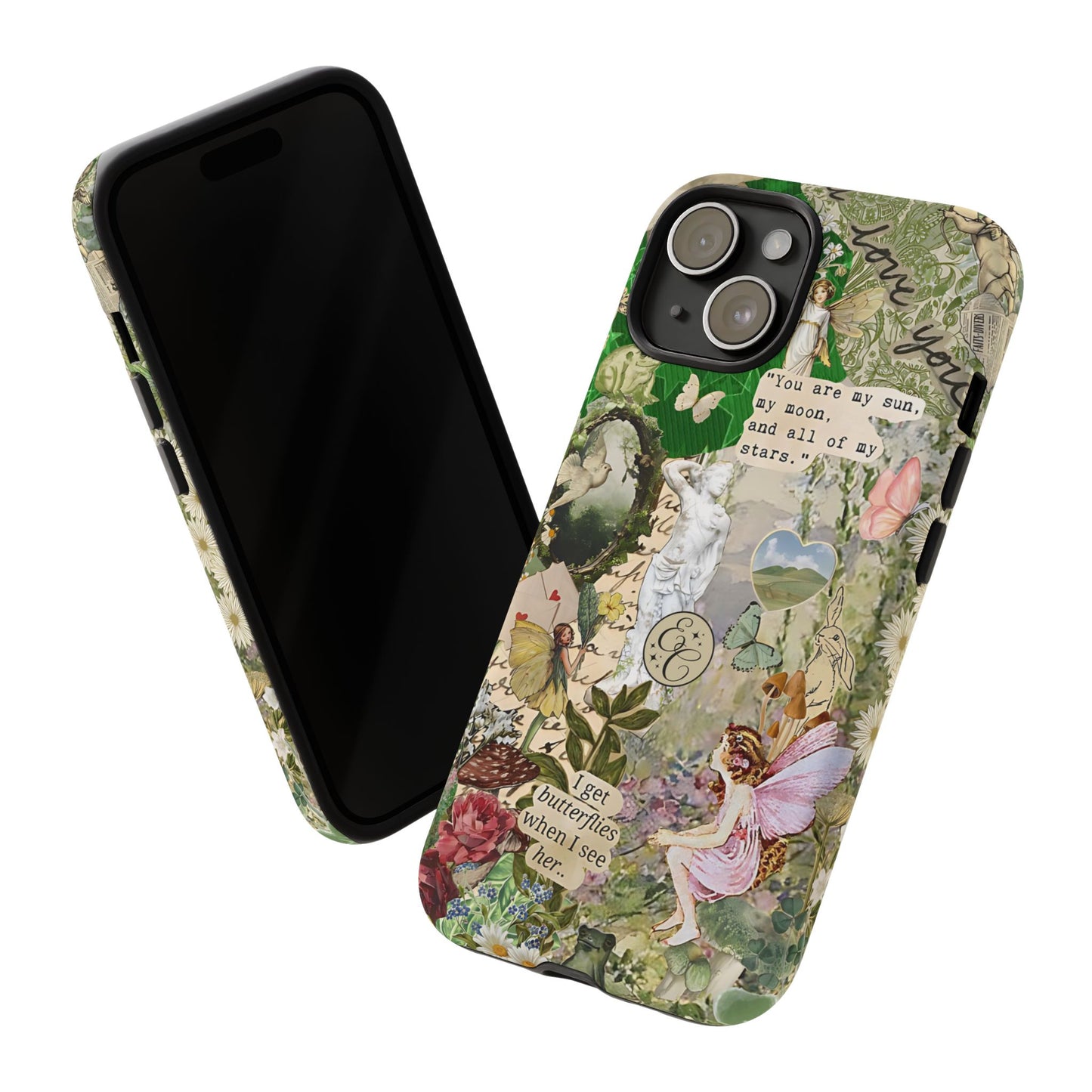 Vintage Botanical Collage Tough Phone Case