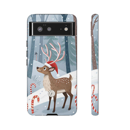 Reindeer in Winter Wonderland Tough Phone Case