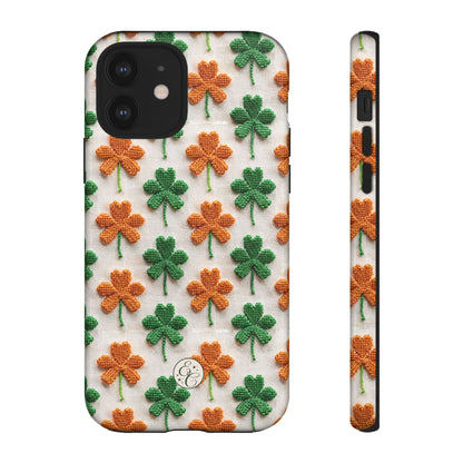 Lucky Shamrock Pattern Tough Phone Case