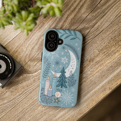 Winter Moon & Candles Tough Phone Case