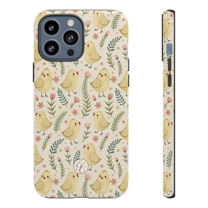 Vintage Floral Chick Pattern Tough Phone Case