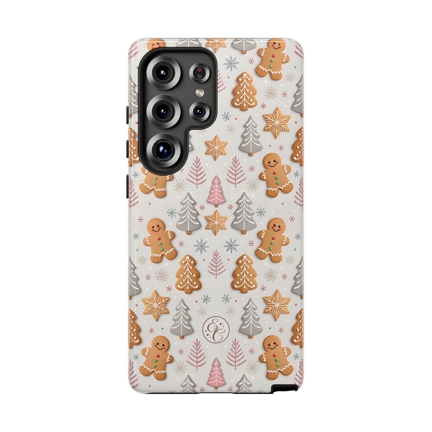 Christmas Gingerbread Man Pattern Tough Phone Case