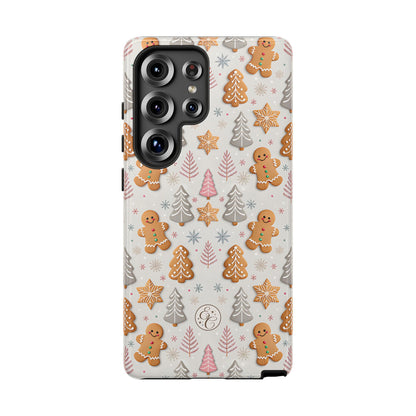Christmas Gingerbread Man Pattern Tough Phone Case