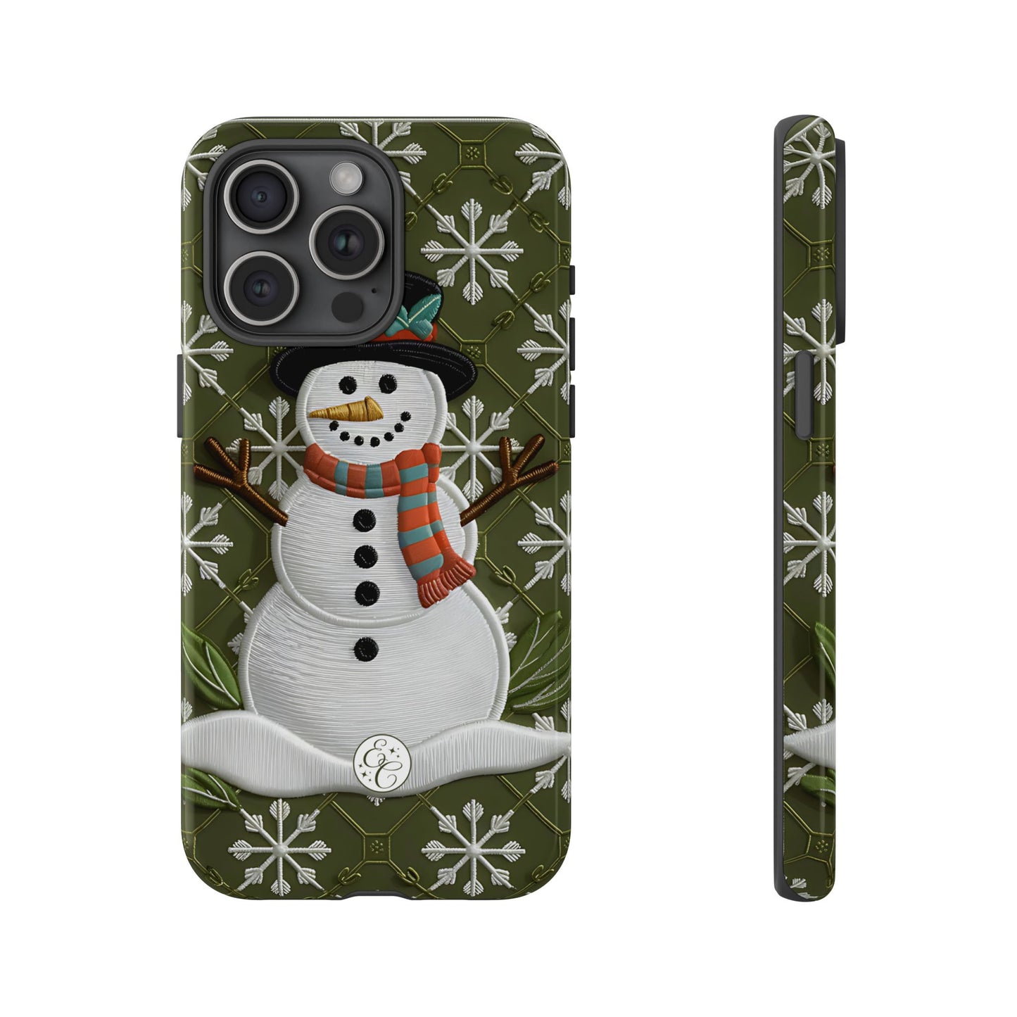 Christmas Snowman Tough Phone Case