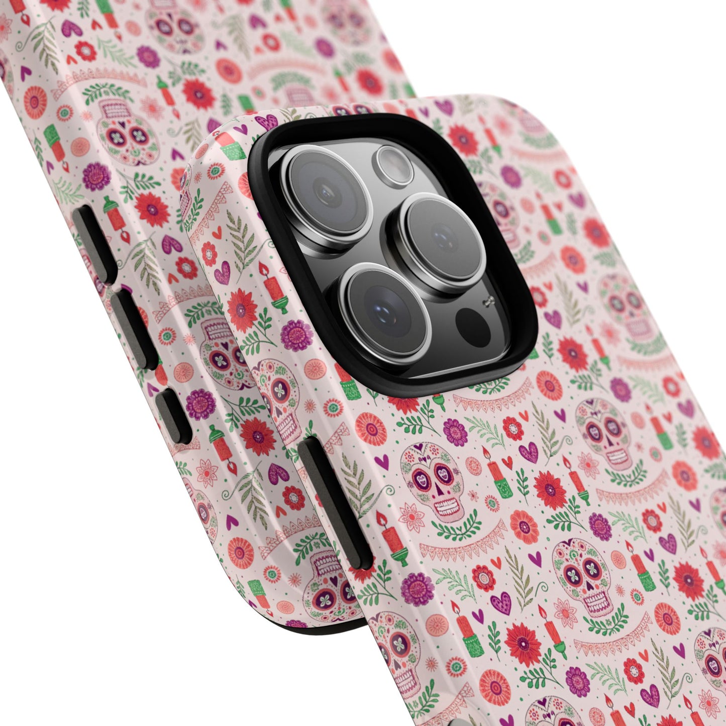 Pink Boho Day of the Dead Tough Phone Case