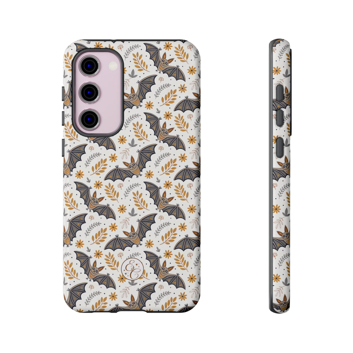 Boho Bat Pattern Halloween Phone Case