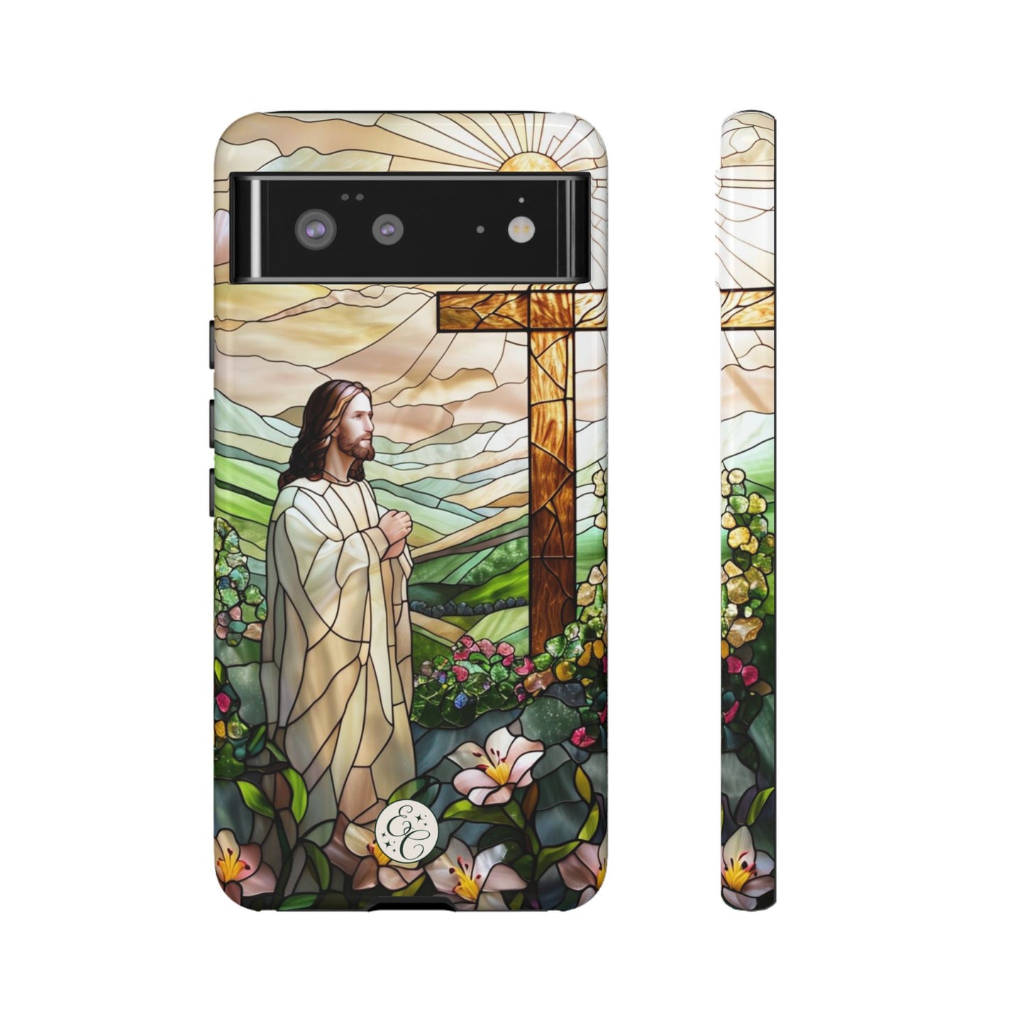 Jesus Stained Glass Tough Phone Case
