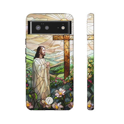 Jesus Stained Glass Tough Phone Case