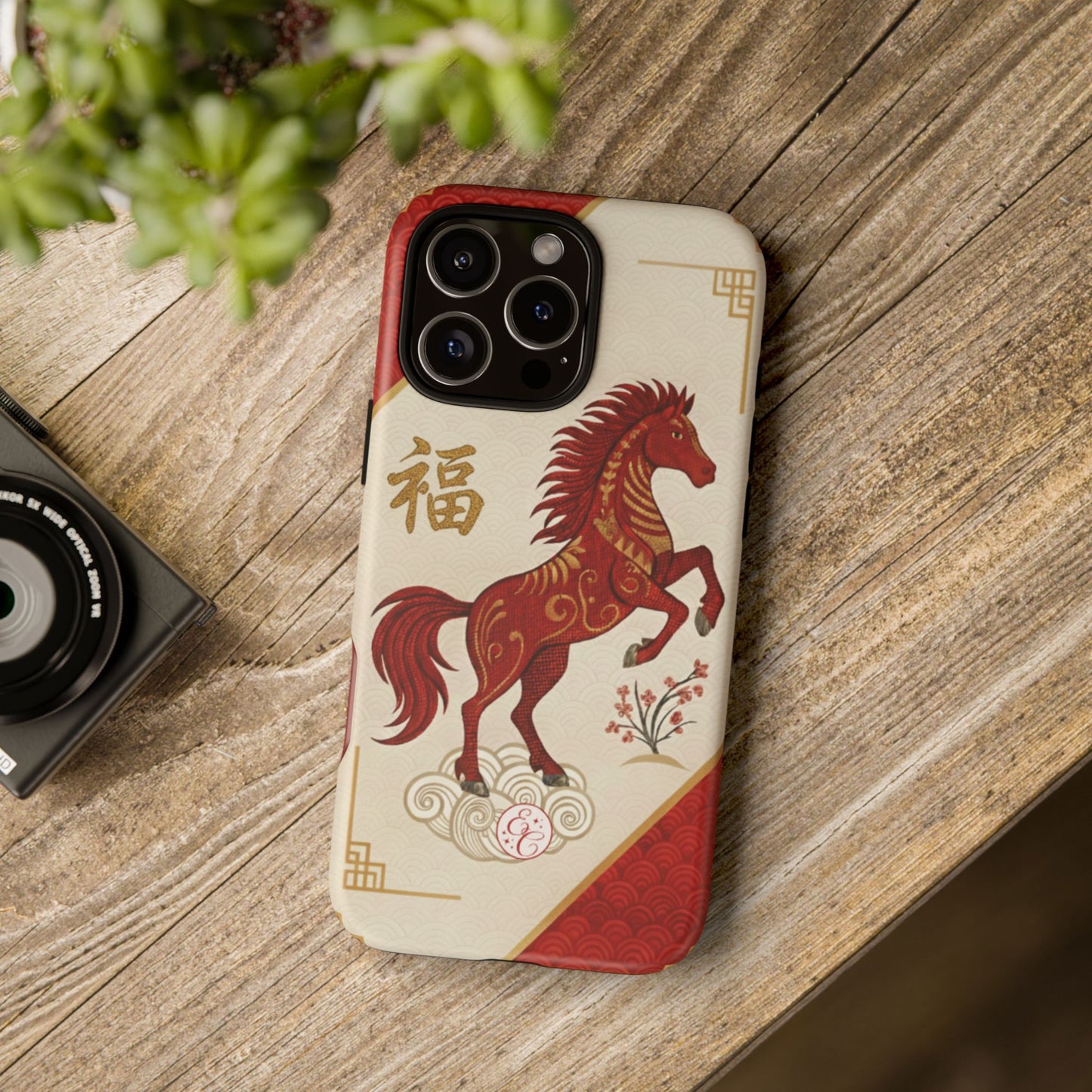 Chinese Zodiac Horse Tough Phone Case