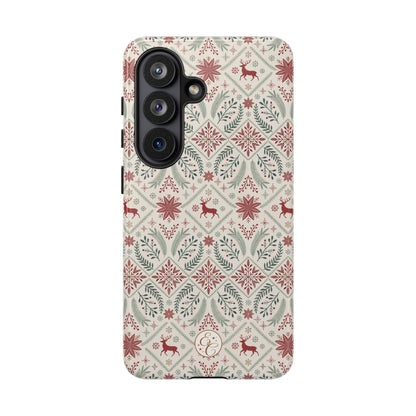 Red Reindeer Christmas Pattern Phone Case