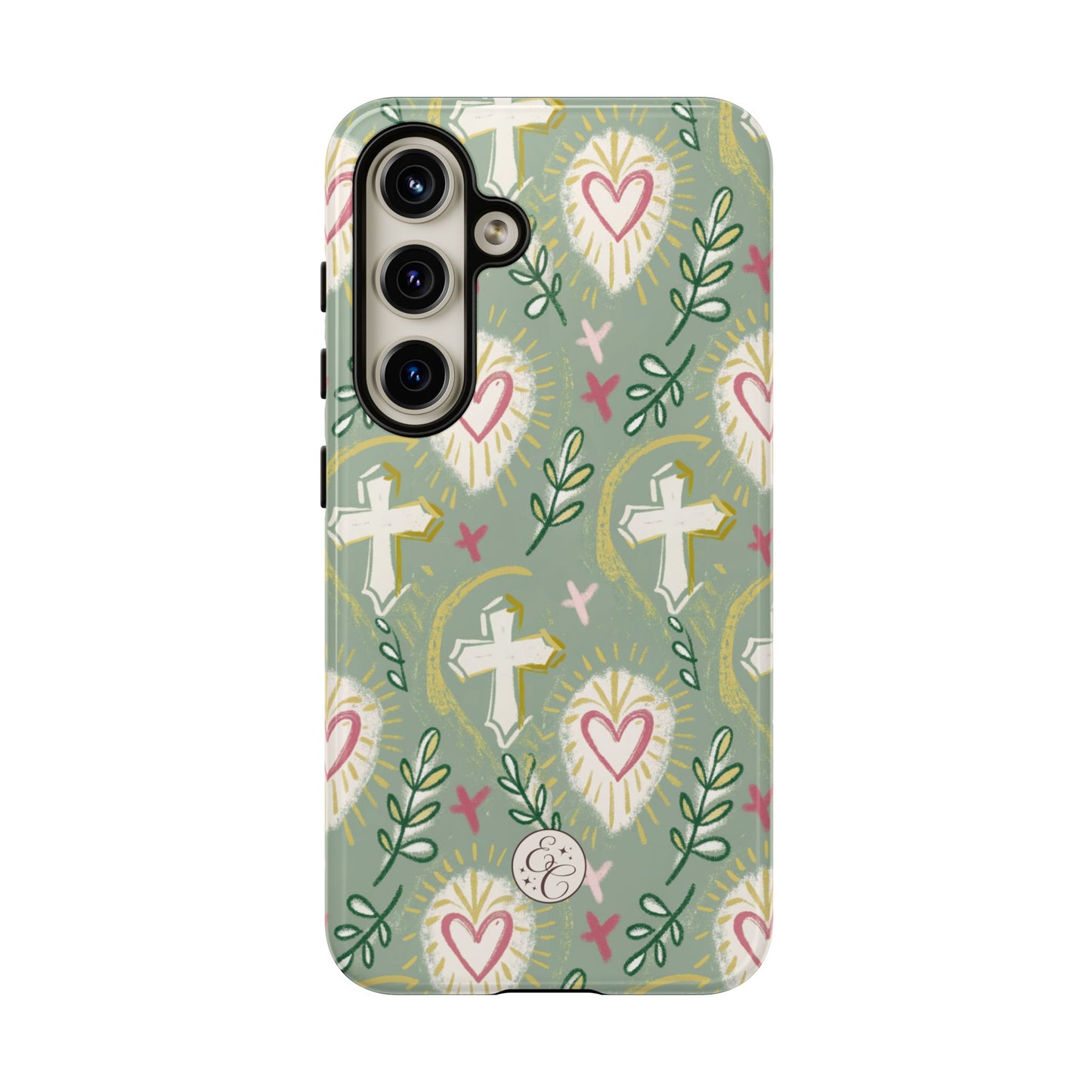 Christian Cross Boho Pattern Tough Phone Case