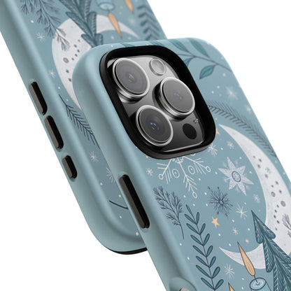 Winter Moon & Candles Tough Phone Case