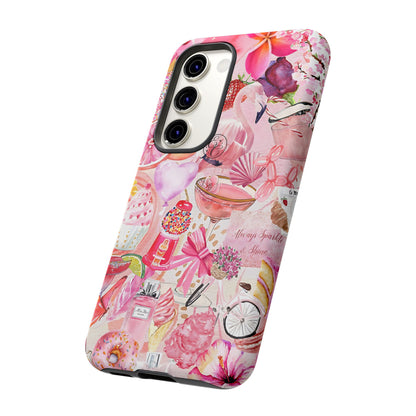 Pink Collage Tough Phone Case