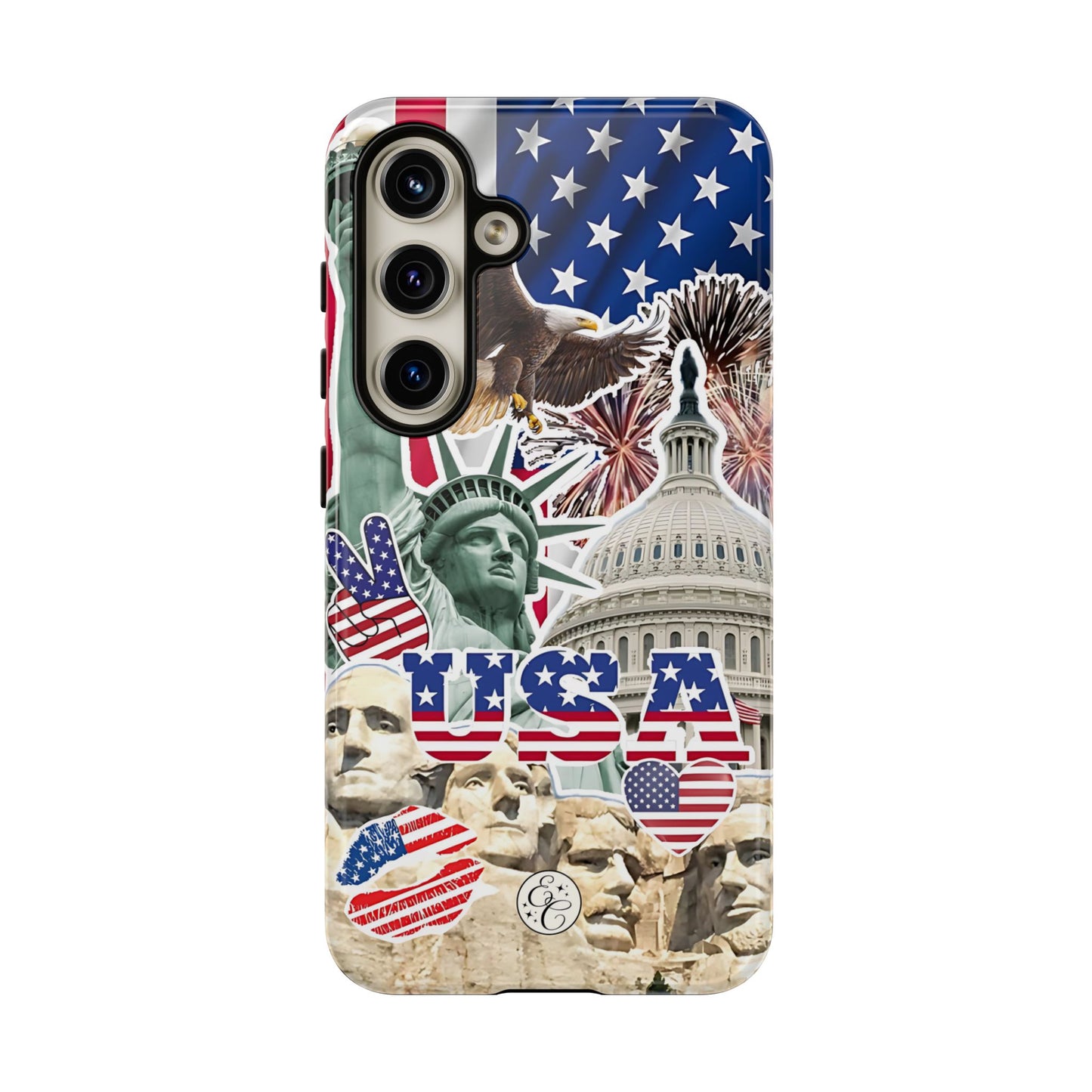 Patriotic USA Collage Tough Phone Case