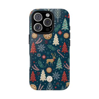 Christmas Holiday Pattern Tough Phone Case