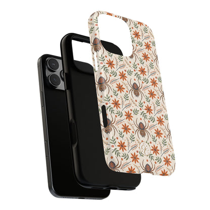 Boho Floral Spider Pattern Phone Case