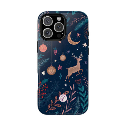 Boho Christmas Reindeer Tough Phone Case