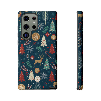 Christmas Holiday Pattern Tough Phone Case