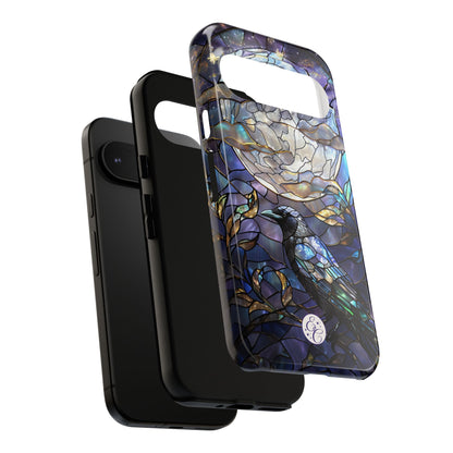 Stained Glass Raven Tough Phone Case