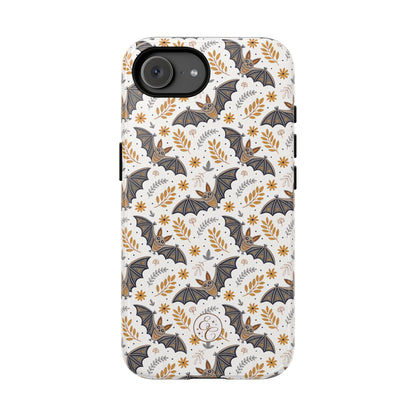 Boho Bat Pattern Halloween Phone Case
