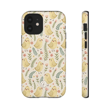 Vintage Floral Chick Pattern Tough Phone Case