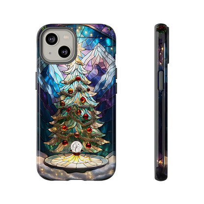 Christmas Tree Stained Glass Tough Phone Case