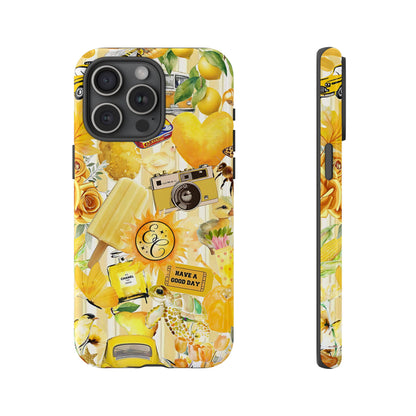 Yellow Aesthetic Collage Tough Phone Case