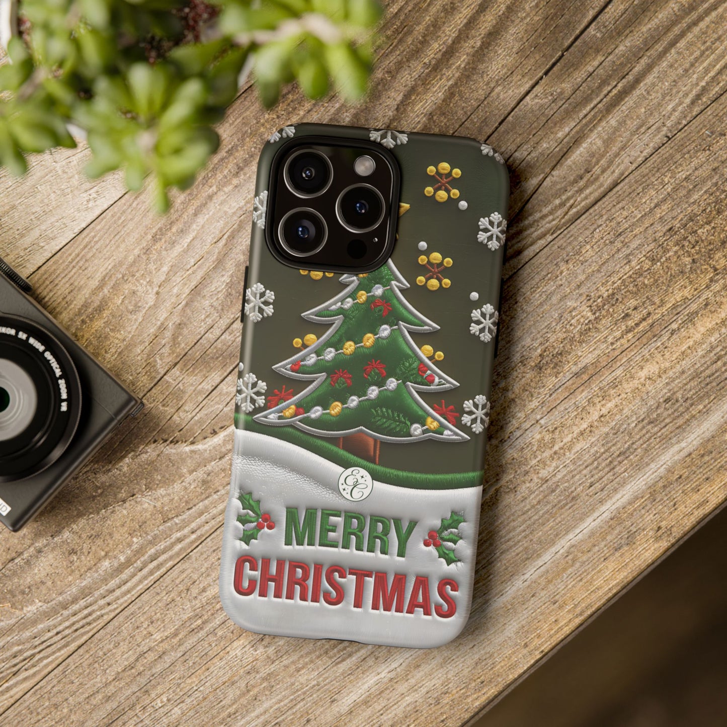 Merry Christmas Tree Tough Phone Case